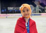 Medina Khaira Fastabiqa Raih Medali Emas Kompetisi Ice Skating di Filipina, Yang Termuda dan Berhijab