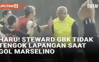 VIDEO: Momen Haru Steward GBK Tanya Skor ke Penonton Indonesia vs Arab Saudi, Tak Boleh Tengok Lapangan Saat Bertugas