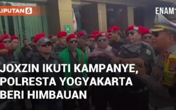 VIDEO: JOXZIN Ikuti Kampanye, Kasat Lantas Polresta Yogyakarta Beri Himbauan