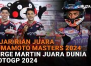 Fajar/Rian Juara Kumamoto Masters 2024, Jorge Martin Juara Dunia MotoGP 2024