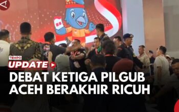 Curiga Lawan Pakai Alat Bantu, Debat Ketiga Pilgub Aceh Berakhir Ricuh