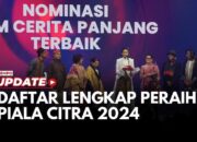 Daftar Lengkap Peraih Piala Citra 2024, JESEDEF Borong 7 Penghargaan