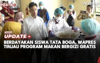 Berdayakan Siswa Tata Boga, Wapres Gibran Tinjau Program Makan Bergizi Gratis