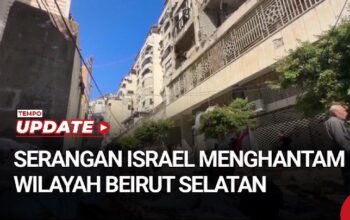 Serangan Israel Menghantam Gedung-gedung di Beirut Selatan