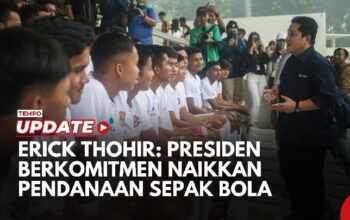 Erick Thohir: Presiden Prabowo Berkomitmen Naikkan Pendanaan Sepak Bola hingga di Atas Rp 200 Miliar