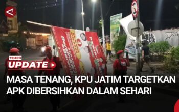 Masa Tenang Pilkada Serentak 2024, KPU Jatim Targetkan APK Dibersihkan Dalam Sehari