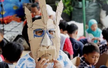 Antuasias Anak-anak Mengikuti Festival Anak Andum Caraka di Semarang