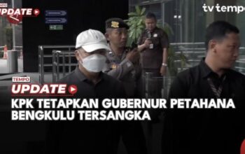 KPK Tetapkan Gubernur Petahana Bengkulu Tersangka