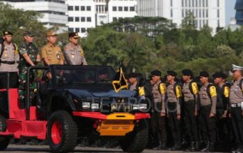 TNI-Polri Gelar Apel Gabungan Pengamanan Pilkada DKI 2024