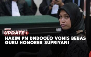 Hakim PN Andolo vonis bebas guru honorer Supriyani