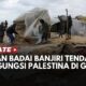 Hujan Badai Banjiri Tenda-tenda Pengungsi Palestina di Jalur Gaza