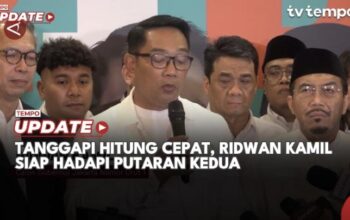 Tanggapi Hitung Cepat, Ridwan Kamil Siap Hadapi Putaran Kedua