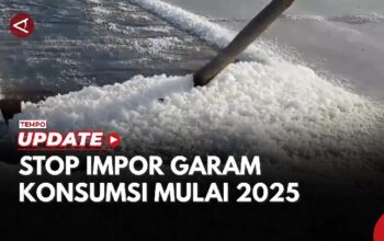 Menko Zulkifli Hasan Sebut Indonesia akan Stop Impor Garam Konsumsi Mulai 2025