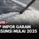 Menko Zulkifli Hasan Sebut Indonesia akan Stop Impor Garam Konsumsi Mulai 2025