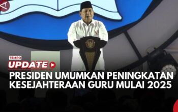 Presiden Prabowo Umumkan Peningkatan Kesejahteraan Guru Mulai Tahun 2025