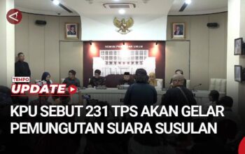 KPU Sebut Ada 231 TPS akan Gelar Pemungutan Suara Susulan