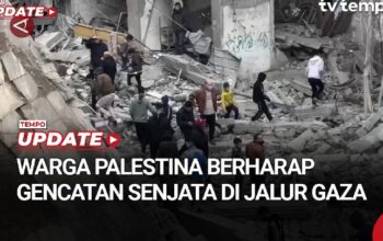 Warga Palestina Berharap Adanya Gencatan Senjata dan Kedamaian di Jalur Gaza