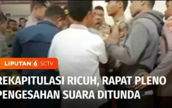 VIDEO: Cekcok Nyaris Baku Hantam saat Rekapitulasi Suara Pilkada di Maluku