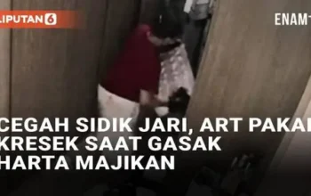 VIDEO: Bak Pencuri Profesional, ART Pakai Tas Kresek Saat Gasak Harta Majikan Demi Cegah Sidik Jari