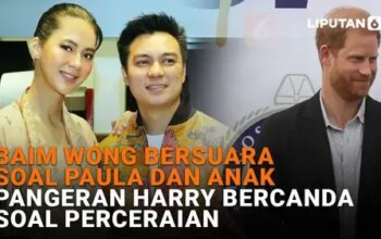 Baim Wong Bersuara Soal Paula dan Anak, Pangeran Harry Bercanda Soal Perceraian