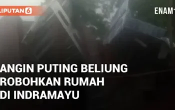 VIDEO: Viral Angin Puting Beliung Robohkan Rumah di Indramayu, Kerugian Capai Rp 35 Juta