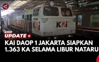 Jelang Libur Natal dan Tahun Baru, PT KAI Daop 1 Siapkan 1.363 Kereta