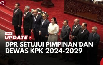 DPR Setujui Pimpinan dan Dewas KPK 2024-2029 di Rapat Paripurna