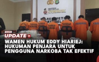 Wamen Hukum Eddy Hiariej: Hukuman Penjara untuk Pengguna Narkotika Tak Efektif