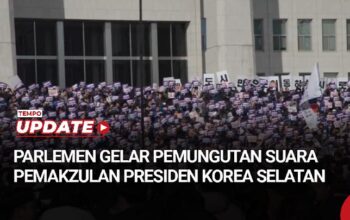 Parlemen Gelar Pemungutan Suara Pemakzulan Presiden Korea Selatan