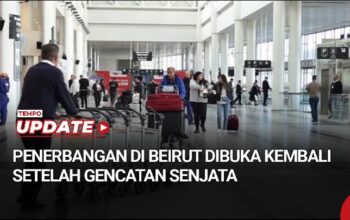 Penerbangan di Beirut Dibuka Kembali Setelah Gencatan Senjata Israel-Hizbullah