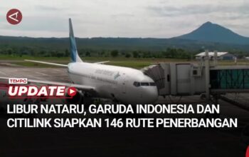 Garuda Indonesia dan Citilink Siapkan 146 Rute Penerbangan pada Libur Nataru