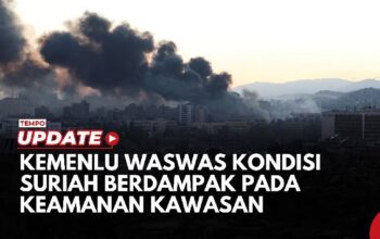 Kemenlu RI Waswas Pemberontakan di Suriah Berdampak pada Keamanan Kawasan