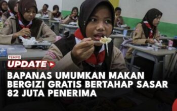 Bapanas Umumkan Makan Bergizi Gratis Bertahap Sasar 82 Juta Penerima