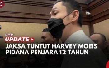 Jaksa Tuntut Harvey Moeis Pidana Penjara 12 Tahun dan Uang Pengganti Rp 210 Miliar