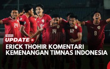 Timnas Indonesia Menang Tipis atas Myanmar di Piala AFF 2024, Erick Thohir: Awal yang Bagus