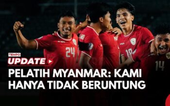 Pelatih Myanmar Tak Menyesal Timnya Kalah dari Pemain Muda Timnas Indonesia