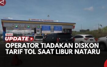 Operator Tiadakan Diskon Tarif Tol pada Libur Natal dan Tahun Baru