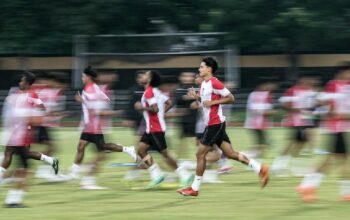 Latihan Timnas Indonesia Menjelang Pertandingan Melawan Timnas Laos